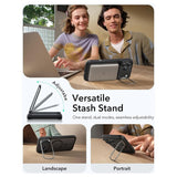 ESR iPhone 17 Pro Max Classic Hybrid Stash Case med Kickstand - MagSafe Kompatibel - Matt Svart