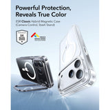 ESR iPhone 17 Pro Classic Hybrid Stash Case med Kickstand - MagSafe Kompatibel - Genomskinlig
