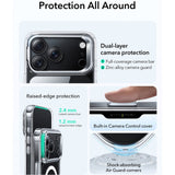 ESR iPhone 17 Pro Classic Hybrid Stash Case med Kickstand - MagSafe Kompatibel - Genomskinlig