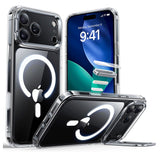 ESR iPhone 17 Pro Classic Hybrid Stash Case med Kickstand - MagSafe Kompatibel - Genomskinlig