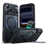 ESR iPhone 17 Pro Classic Hybrid Stash Case med Kickstand - MagSafe Kompatibel - Matt Svart