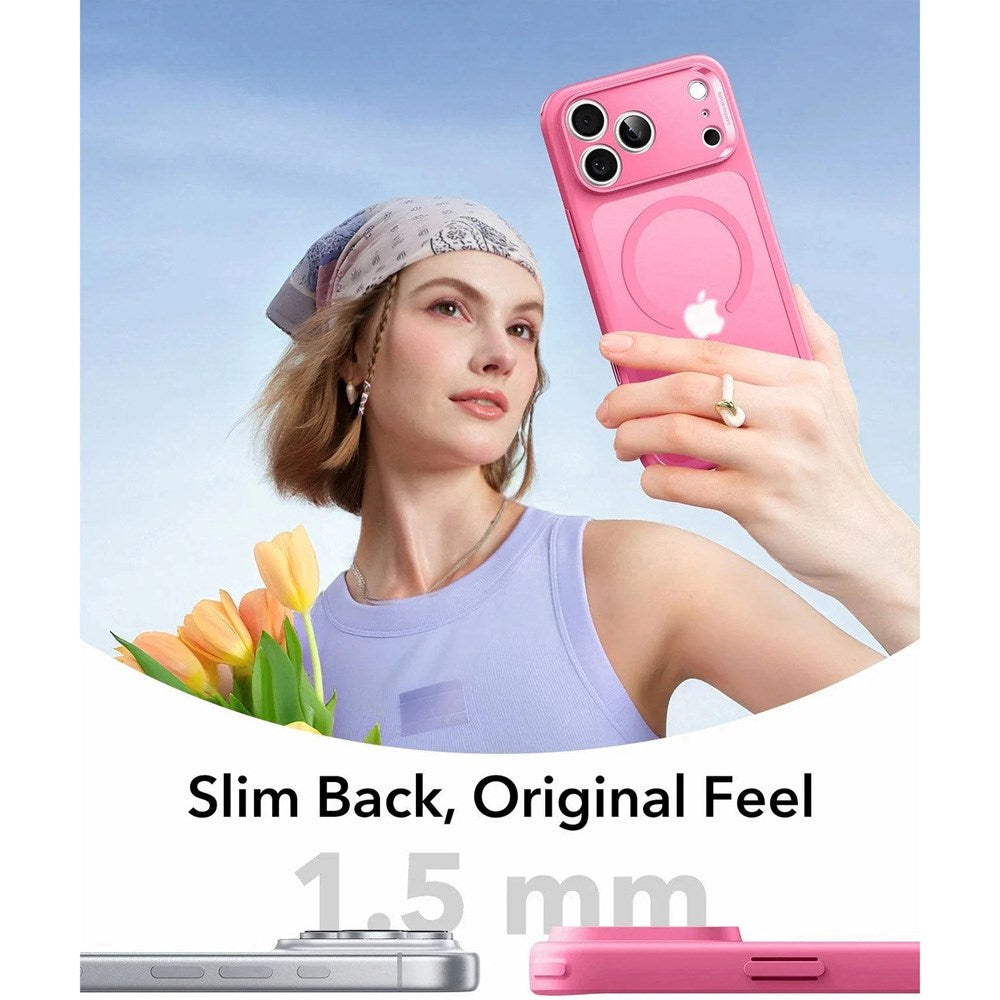 ESR iPhone 17 Pro Classic Hybrid Skal med Kamerakontrollknapp - MagSafe Kompatibel - Matt Rosa