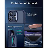 ESR iPhone 17 Classic Hybrid Skal med Kamerakontrollknapp - MagSafe Kompatibel - Matt Blå