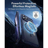 ESR iPhone 17 Pro Max Classic Hybrid Skal med Kamerakontrollknapp - MagSafe Kompatibel - Mattblå
