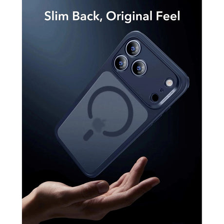 ESR iPhone 17 Pro Max Classic Hybrid Skal med Kamerakontrollknapp - MagSafe Kompatibel - Mattblå