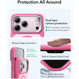 ESR iPhone 17 Pro Classic Hybrid Stash Case med Kickstand - MagSafe Kompatibel - Mattrosa