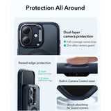 ESR iPhone 17 Classic Hybrid Stash Case med Kickstand - MagSafe Kompatibel - Mattblå