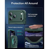 ESR iPhone 17 Pro Classic Hybrid Skal med Kamerakontrollknapp - MagSafe Kompatibel - Mattgrön