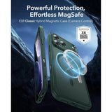 ESR iPhone 17 Pro Max Classic Hybrid Skal med Kamerakontrollknapp - MagSafe Kompatibel - Mattgrön