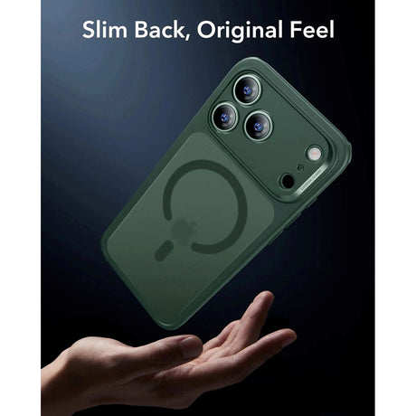 ESR iPhone 17 Pro Max Classic Hybrid Skal med Kamerakontrollknapp - MagSafe Kompatibel - Mattgrön