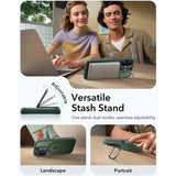 ESR iPhone 17 Classic Hybrid Stash Case med Kickstand - MagSafe Kompatibel - Mattgrön