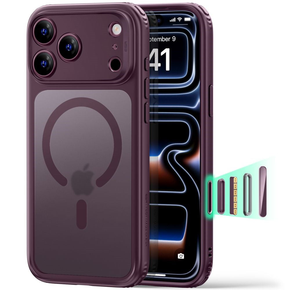 iPhone 18 Pro / 17 Pro ESR Classic Hybrid Skal - MagSafe Kompatibel - Röd