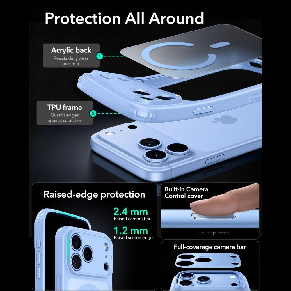 iPhone 18 Pro Max / 17 Pro Max ESR Classic Hybrid Skal - MagSafe Kompatibel - Blå