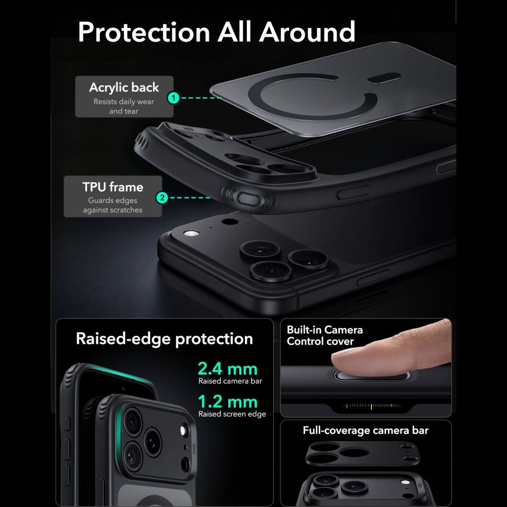 iPhone 18 Pro Max / 17 Pro Max ESR Classic Hybrid Skal - MagSafe Kompatibel - Svart