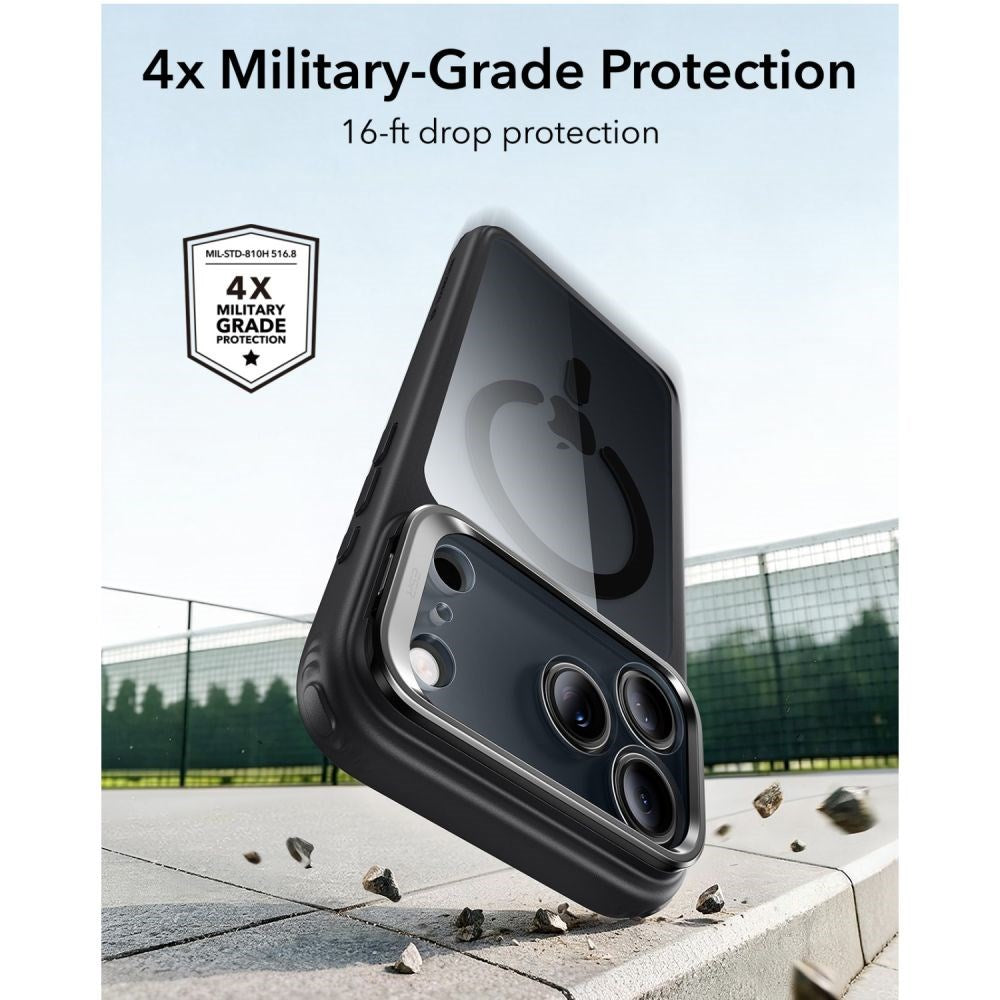 iPhone 18 Pro / 17 Pro ESR Classic Hybrid Kickstand Skal - MagSafe Kompatibel - Svart