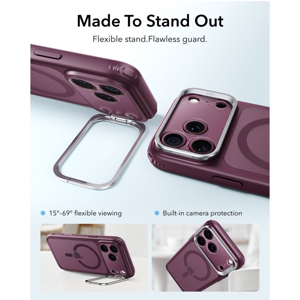 iPhone 18 Pro Max / 17 Pro Max ESR Classic Hybrid Kickstand Skal - MagSafe Kompatibel - Röd