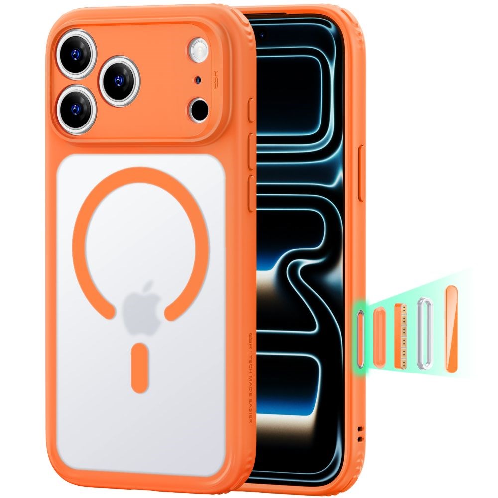 iPhone 18 Pro / 17 Pro ESR Classic Hybrid Skal - MagSafe Kompatibel - Orange