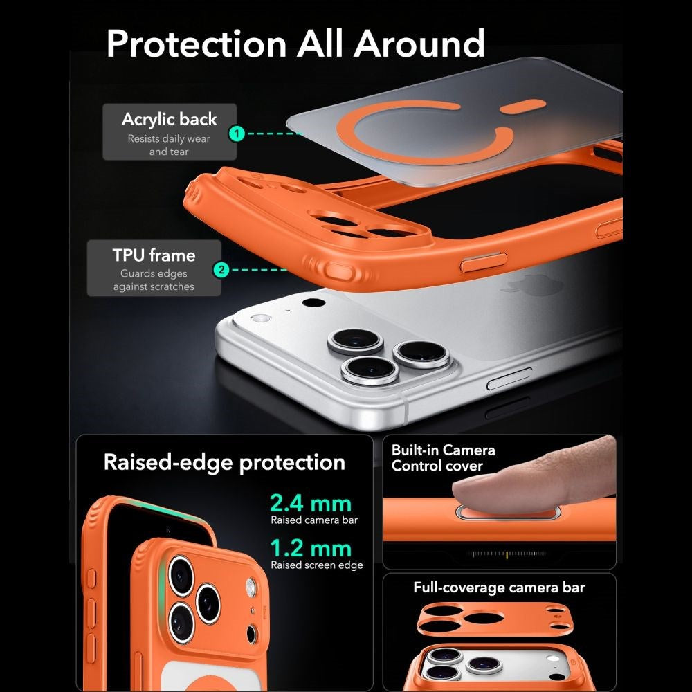 iPhone 18 Pro Max / 17 Pro Max ESR Classic Hybrid Skal - MagSafe Kompatibel - Orange