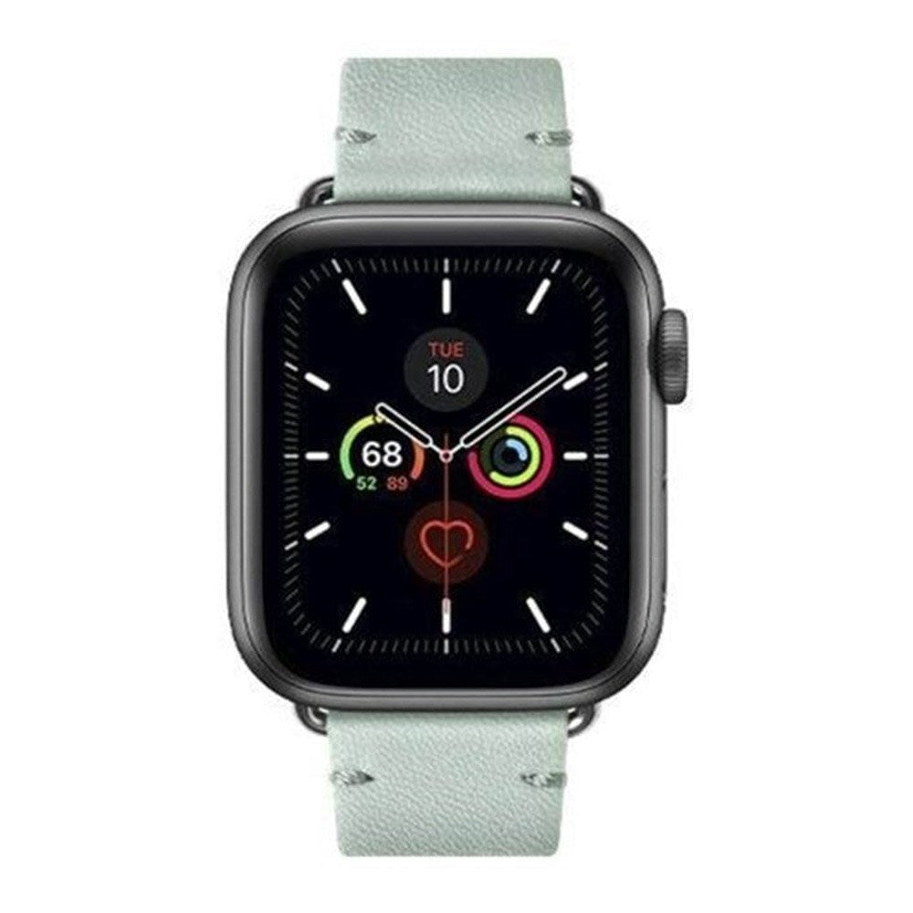 Apple Watch (38/40/SE/41/42mm) Native Union Classic Rem - Äkta Läder - Grön