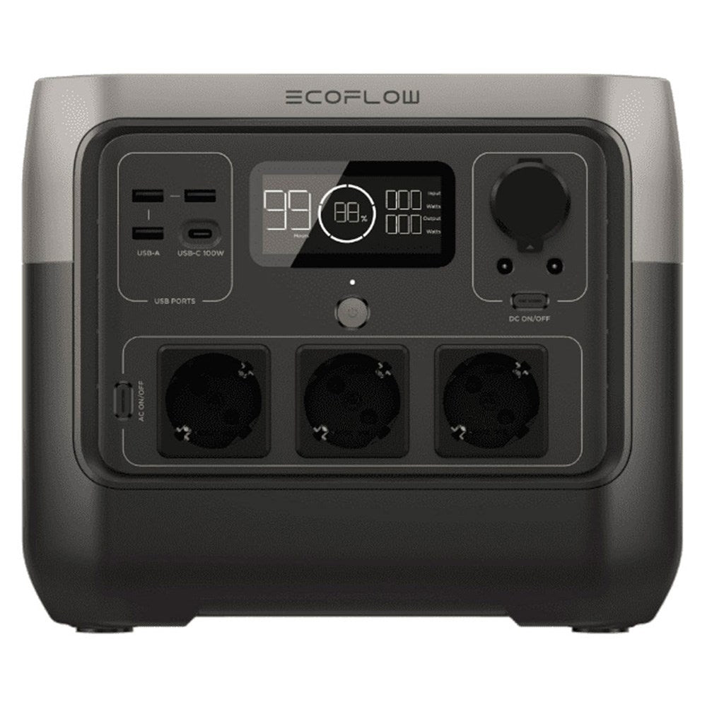 Ecoflow River 2 Pro 800W Strömstation 768 Wh - Grå