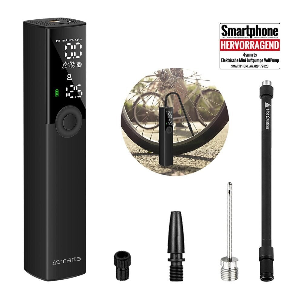 4smarts Universal VoltPump Mini Luftpump - Svart