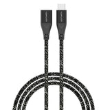 4smarts 60W USB-C Förlängningskabel - 1.5m - Monokrom