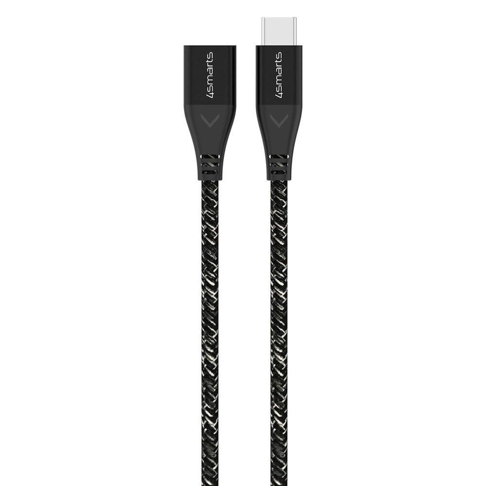 4smarts 60W USB-C Förlängningskabel - 1.5m - Monokrom