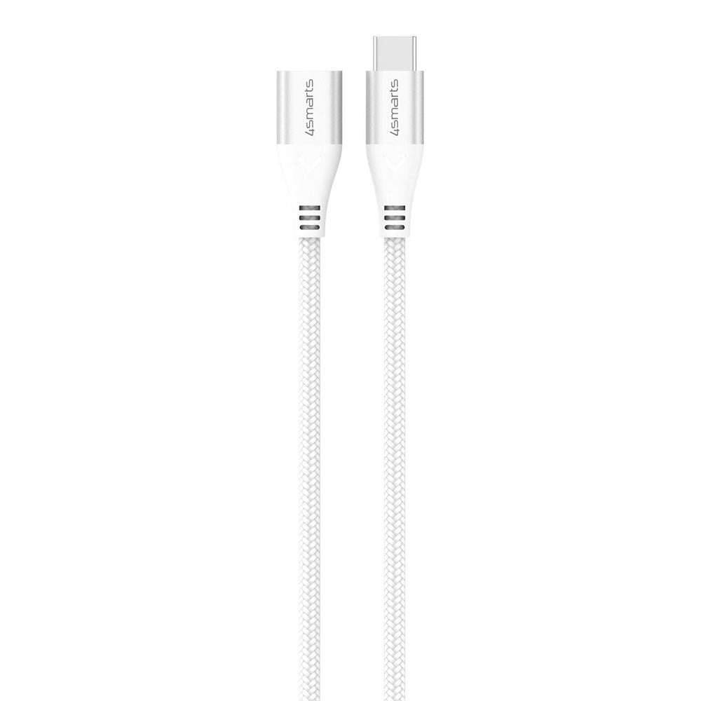 4smarts 60W USB-C Förlängningskabel - 1.5m - Vit