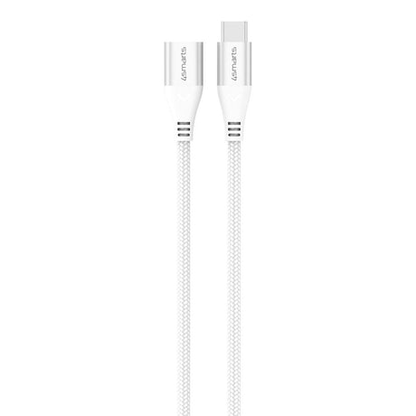 4smarts 60W USB-C Förlängningskabel - 1.5m - Vit