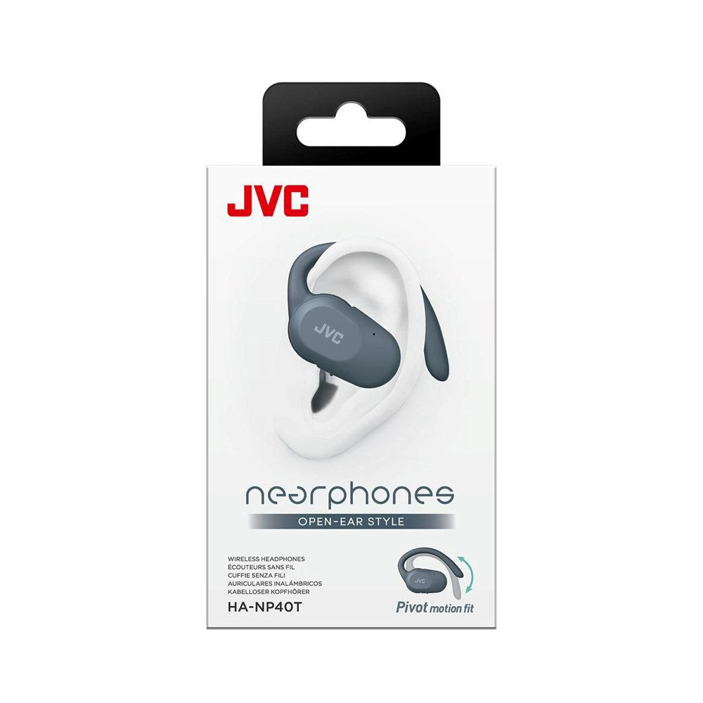 JVC Nearphones HA-NP40T True Wireless Open-Ear Hörlurar - Grå