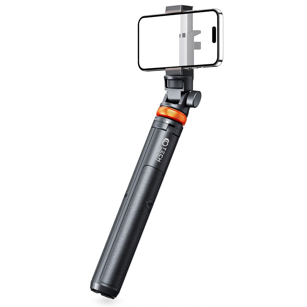 Tech-Protect L03S Kompakt Selfie Stick med Stativ & Bluetooth - Svart