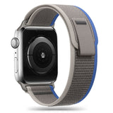 Apple Watch (38/40/SE/41/42mm) Tech-Protect Nylon Pro Rem - Grå / Blå