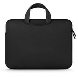 Tech-Protect Neoprene MacBook / Laptop Sleeve 13-14" med Handtag och Extra Fack (34 x 25 cm) - Svart