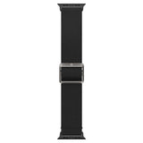 Apple Watch (42/44/SE/45/46/49mm) Spigen Fit Lite Rem Tyg - Svart