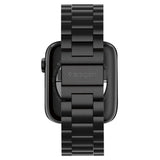 Apple Watch (42/44/SE/45/46/49mm) Spigen Modern Fit Rem Rostfritt Stål - Svart