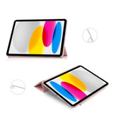 iPad 10.9" (2022) Tech-Protect Smartcase Magnetisk Fodral Tri-fold - Rosa