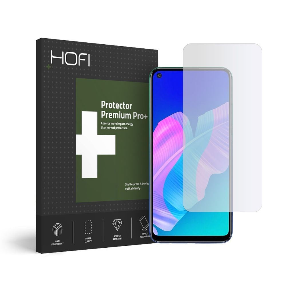 Huawei P40 Lite E HOFI Pro+ Flexibelt härdat glas - Full Fit - Transparent