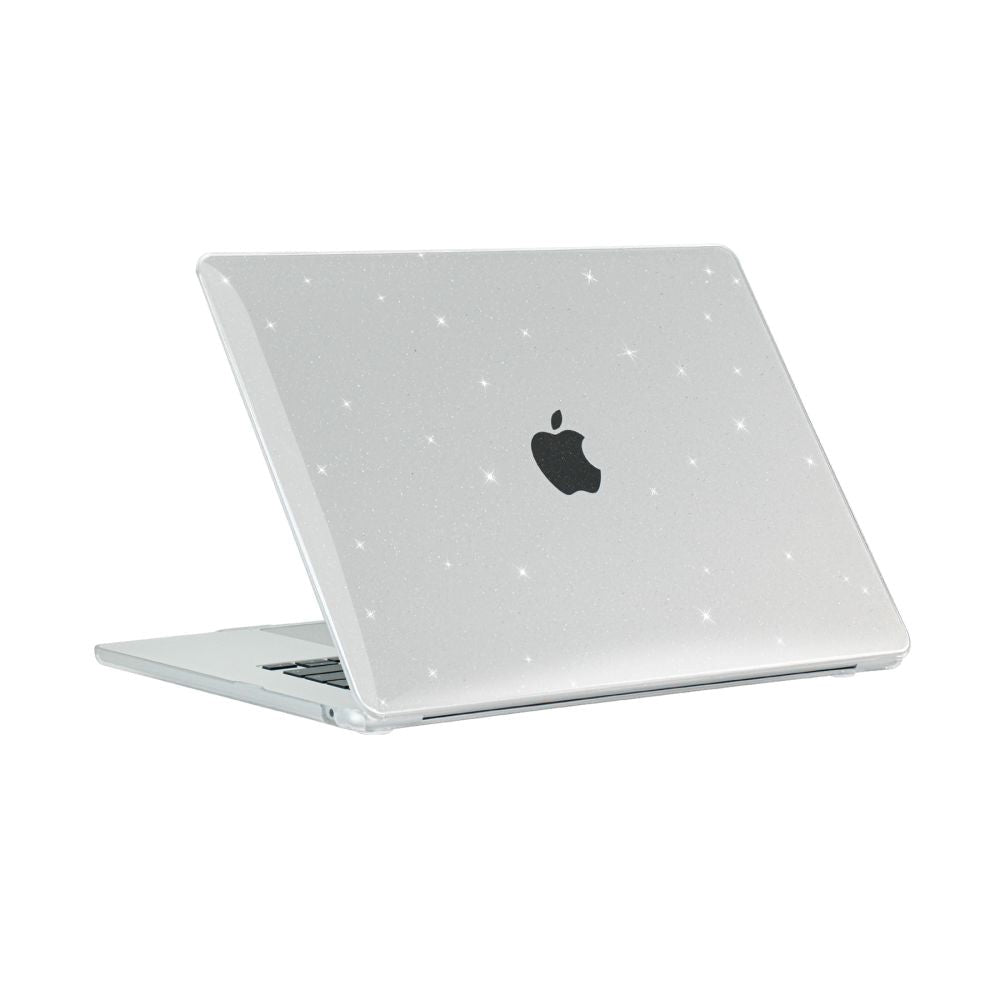 MacBook Air 15 M2/M3 (2023-2024) - Tech-Protect Smartshell Skal - Glitter Clear