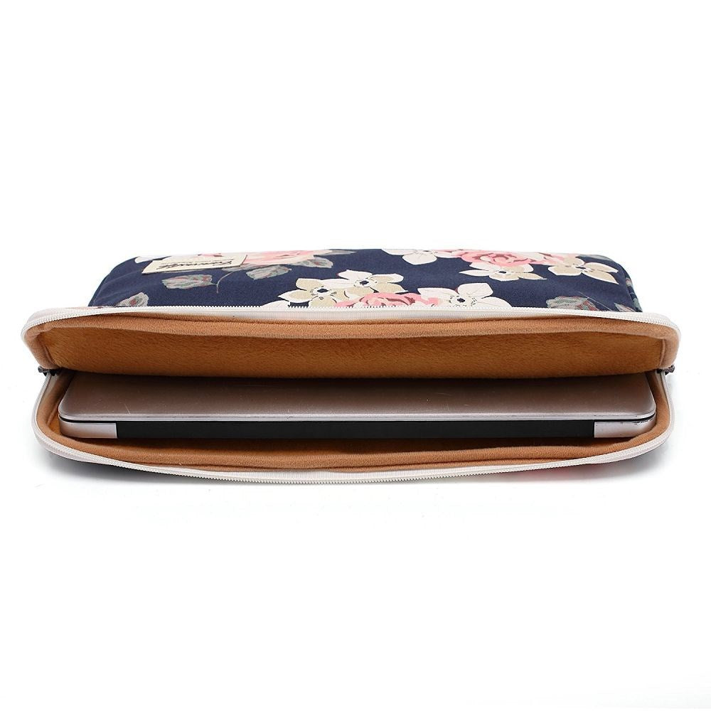 MacBook 13" / Laptop 13" Canvaslife Sleeve (35 x 25 cm) - Navy Rose