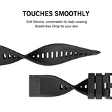 Universal Garmin 22mm QuickFit Tech-Protect Smooth Strap - Svart