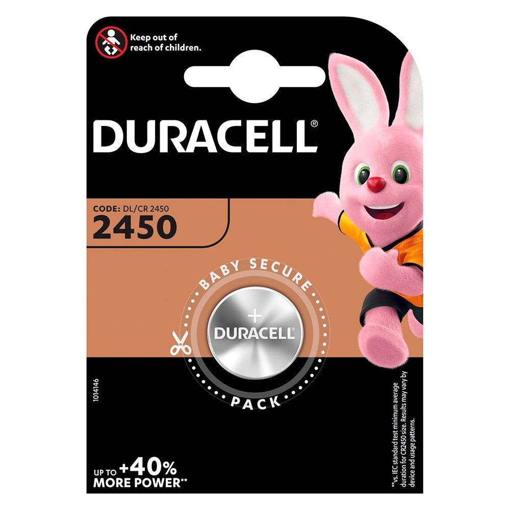 Duracell CR2450 Litium Knappcellsbatteri - 1 stk