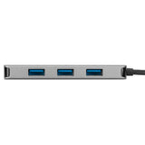 Targus USB-C Hub m. 4x USB-A - Silver