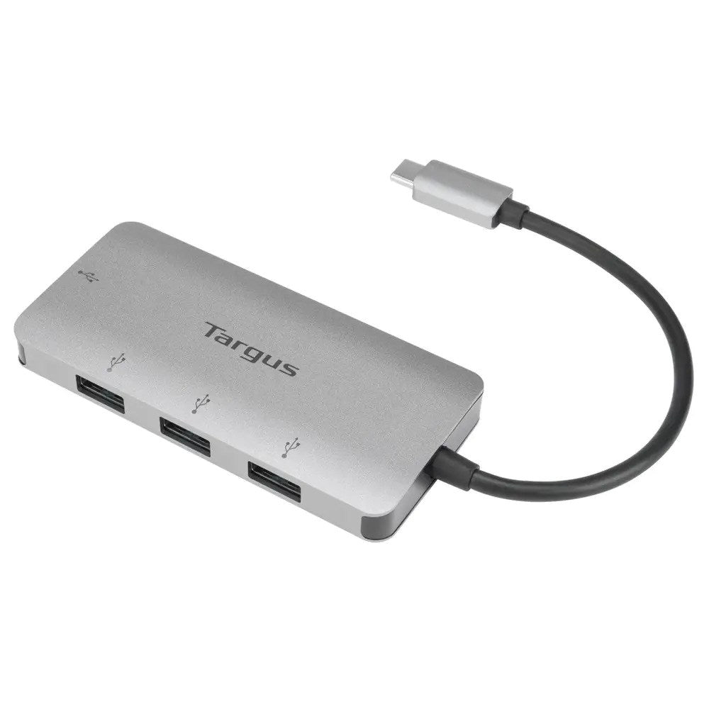 Targus USB-C Hub m. 4x USB-A - Silver