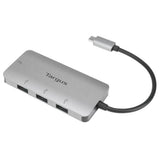 Targus USB-C Hub m. 4x USB-A - Silver