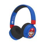 Super Mario OTL On-Ear Trådlösa Hörlurar för Barn - Blå / Röd