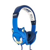 SONIC the Hedgehog OTL On-Ear Hörlurar för Barn med 3D-Öron – Max. 85dB - Blå