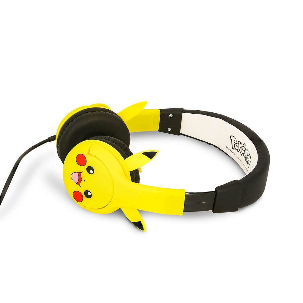 Pikachu OTL On-Ear Hörlurar för Barn med 3D-Öron – Max. 85dB - Gul