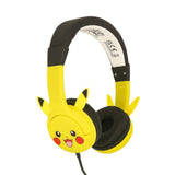 Pikachu OTL On-Ear Hörlurar för Barn med 3D-Öron – Max. 85dB - Gul