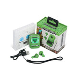 Minecraft OTL True Wireless In-Ear Headset med Uppskjutbart Laddningsfodral - Grön