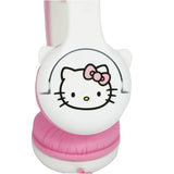 Hello Kitty OTL On-Ear Hörlurar för Barn med 3D-Öron – Max. 85dB - Vit / Rosa